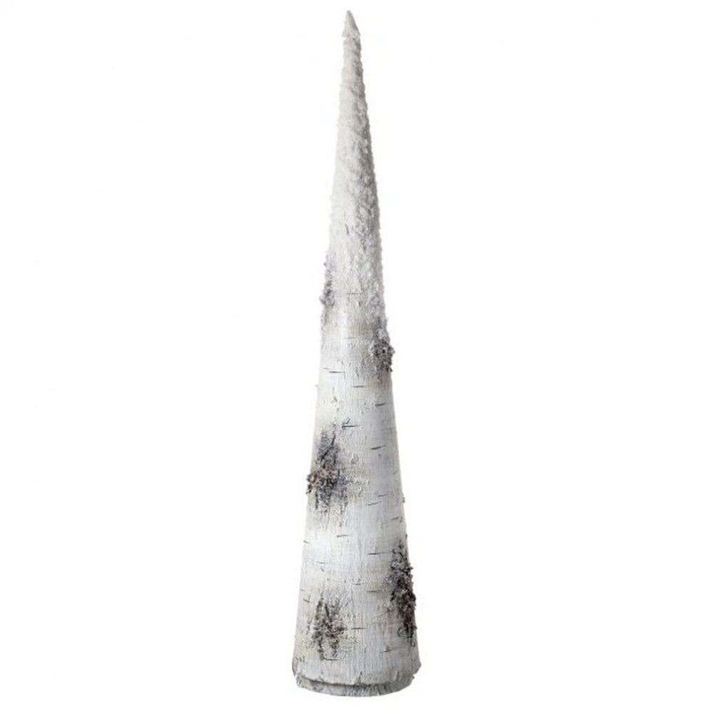 Regency International 33" Plastic Snow Birch Bark Cone Tree