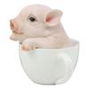 1 Pcs Adorable Babe Teacup Pig Figurine 5.25" H Realistic Animal Collectible view 2
