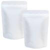 100 Pack Matte White Mylar Bags Stand Up - 4 x 6 Inches Resealable Mylar Ziplock Bags Food Storage Foil Pouch view 1