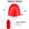 Luckybay Mini Silicone Oven Mitts, Heat Resistant Pinch Gloves, Non-Slip Kitchen Potholders for Baking & Cooking view 4