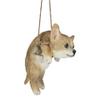 1 Pcs Deer Head Puppy Dog On Branch Swing Hanger Wall Decor Figurine view 3