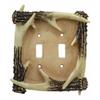 Set Of 2 Rustic Forest Deer Antlers Double Outlets Receptacle Plate Covers view 4