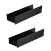 Alipis Shower Shelf Rack Storage Aluminum Floating Metal Stand Drills Hanging Shelves Holder Bedroom Garden Planter Style Bathroom Ledge Kitchen Decor 2pcs view 1