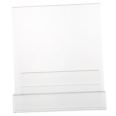 Acrylic Bookend Bookshelf Book Holder Display Books Rack Simple Magazine Stand