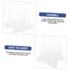 Acrylic Bookend Bookshelf Book Holder Display Books Rack Simple Magazine Stand view 3
