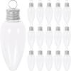 KOMBIUDA 20pcs Off Screw Candy Clear Crafts Bottle Party Decor Shaped Ornaments Xmas Tree Christmas Ml Containers Favors for Fillable Hanging with Caps DIY Favor Light Juice Bulb Shape view 1
