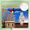 KOMBIUDA 20pcs Off Screw Candy Clear Crafts Bottle Party Decor Shaped Ornaments Xmas Tree Christmas Ml Containers Favors for Fillable Hanging with Caps DIY Favor Light Juice Bulb Shape view 3