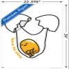 Trends International Gudetama - Leave Me Alone Wall Poster, 34L x 22.4W, Premium Unframed Version view 3