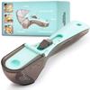 Plastic Measuring Spoon Set for Your Kitchen - Two Cups For All Kind of Dry and Liquid Measuring - Adjustable And Easy to Use - Spoons and Cup Device, Small view 1