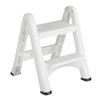 Rubbermaid FG420903WHT EZ Step 2 Step Folding Plastic Ladder Step Stool with Skid Resistant Foot Pads, White (3 Pack) view 2