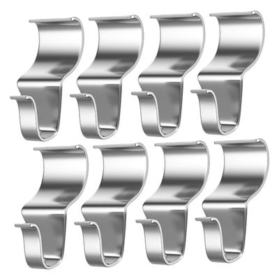 SOLUSTRE No Drill Hooks for Vinyl Siding Metal Hook Set for Outdoor Hanging Security Cameras Wreaths Garden Storage Organization
