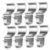 SOLUSTRE No Drill Hooks for Vinyl Siding Metal Hook Set for Outdoor Hanging Security Cameras Wreaths Garden Storage Organization view 1