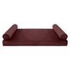 Cover ONLY Model V5 Twin-XL Velvet Same Pipe Indoor Mattress Bolster Pillow AD368 view 2