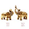 Table Desktop Decor Brass 2pcs Elephant Ornaments Lucky Fortune Elephant Living Room Porch Decoration, A Statue Ornament view 2