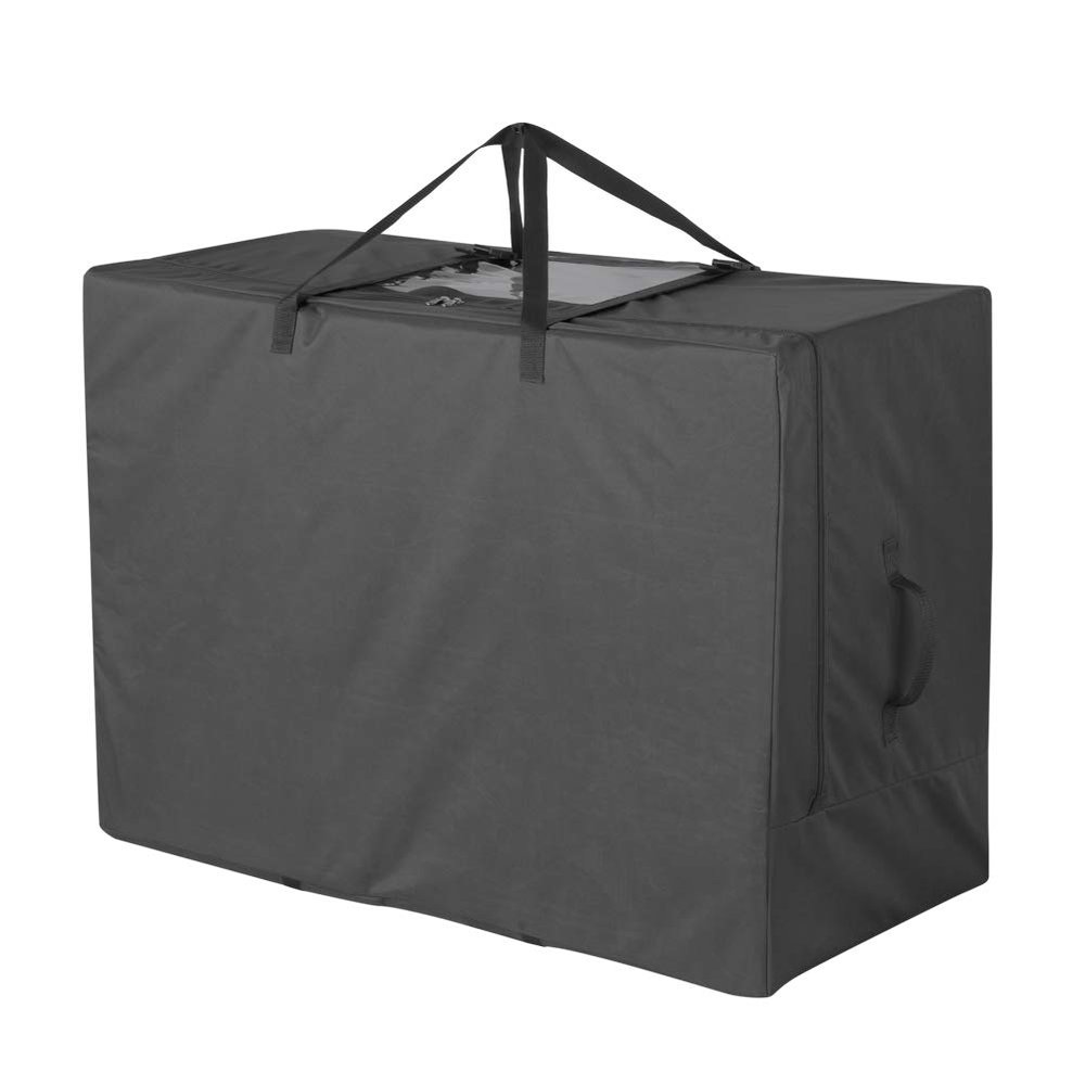 Cuddly Nest Folding Mattress Storage Bag - Heavy Duty Carry Case for Tri-Fold Guest Bed (Fits 4" Twin & Twin XL Mattress,Black)