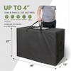 Cuddly Nest Folding Mattress Storage Bag - Heavy Duty Carry Case for Tri-Fold Guest Bed (Fits 4" Twin & Twin XL Mattress,Black) view 3