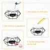 Aromatic Oil Burner,Delicate Romantic Ceramic Tealight Candle Holder Oil Burner,Geometric Essential Oil Aroma Burner Candle Holder Warmer Diffuser for Home Bedroom Dcor,2pcs view 3