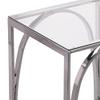 22" Chrome Glass and Iron Square End Table view 4