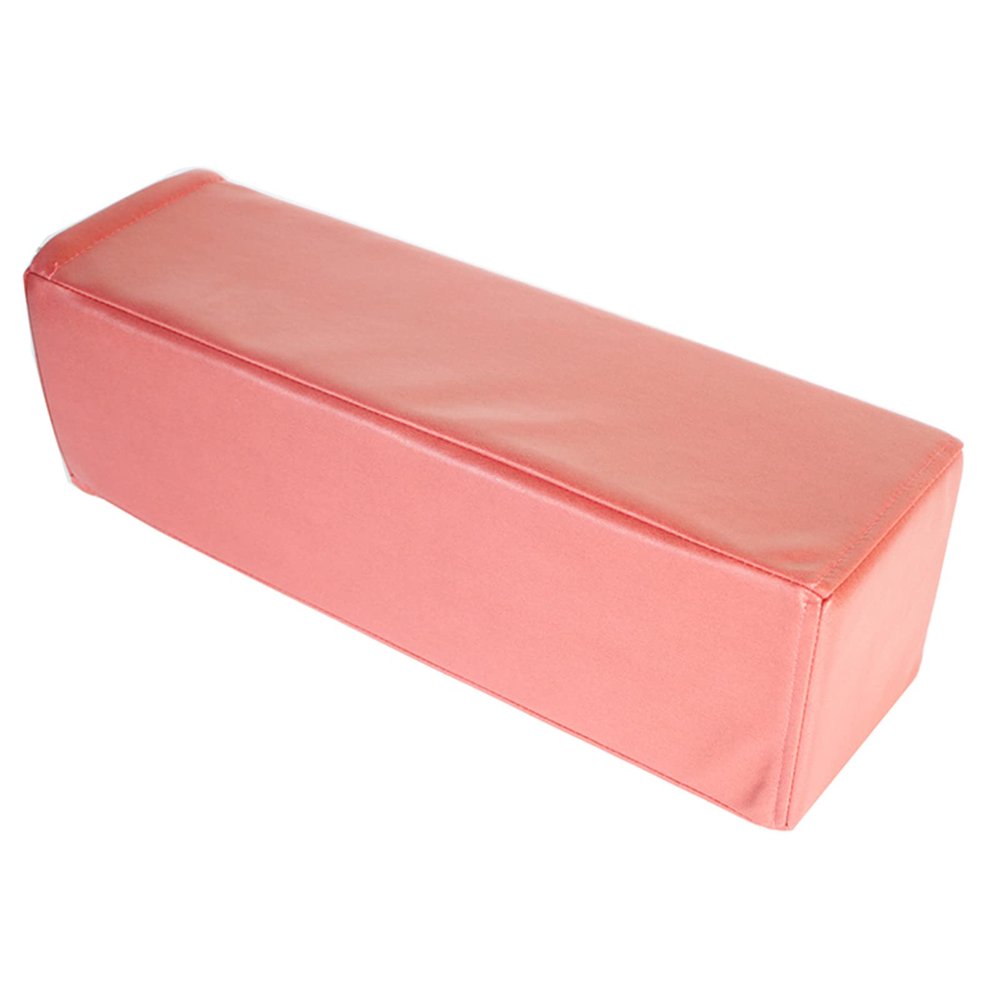 QQXX Leather Upholstery Sofa Armrest Cushion,Premium Thicken Chair Pillow Support with Removable Cover,Bed Gap Filler, Reading Rest Bedside Cushion(60x15x15cm(24x6x6in), Pink)