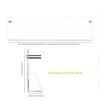QQXX Transparent Acrylic Floating Shelves 2 Packs,Clear Acrylic Brochure Holder Magazine Rack,Wall Mount Bookshelf Bathroom Floating Shelves Organizer for Office Waiting Room Home Display view 3