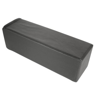 QQXX Leather Upholstery Sofa Armrest Cushion,Premium Thicken Chair Pillow Support with Removable Cover,Bed Gap Filler, Reading Rest Bedside Cushion(60x15x15cm(24x6x6in), Grey B)