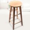 KWOKING Modern Round Backless Stool Oak Solid Wood Bar Stool in Natural Milk Tea Shop Chair Oak Wood Barstools Kitchen Island Chairs High Step Stool Stoolseatings 6 Pieces Set Short Stool(20" H) view 2