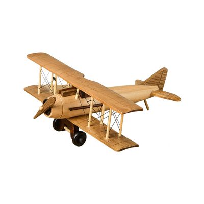 Surakey Wood Planes Model Iron Retro Aircraft Glider Biplane Pendant Model Vintage Wooden Airplane Kids Toy Gift,Office,Home Decor,Ornament,Desktop Ornament, Type 5