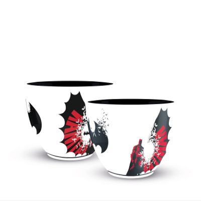 Pyramid International The Batman Huggy Mug in Presentation Gift Box (Red Tint Batman Design) Ceramic Mug - Official Merchandise