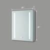 Liviza LED Bathroom Medicine Cabinet with Mirror, 20 x 26 Inch, Recessed or Surface Lighted Medicine Cabinet, Defog, Auto Memory Light Setting, 2 Outlets, Storage Shelves (Left Soft Close Hinge) view 2