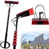 GIZMIT Water Fed Pole Kit, 20m Water Pipe Cleaning System, Outdoor Window Cleaner Window Cleaning Tool for Caravan Solar Panel Deck Brush Head Adjustable Long Pole,19FT/6M view 1