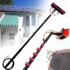 GIZMIT Outdoor Window Cleaning Pole, Water Fed Telescopic Brush Water Fed Pole Kit with Hose Spray, Solar Panel Cleaning System Outdoor Washing Equipment Tool for Photovoltaic Panel,18FT/5.4M