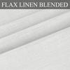 Fcosie 38" W x 63" L 100% Blackout Linen Drapes with White Coating Liner Thermal Insulated Curtains 63 Inches Long Grommet Curtain Panels for Living Room Bedroom Dining Room Kitchen, 1 PC, White view 3