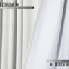 Fcosie 38" W x 63" L 100% Blackout Linen Drapes with White Coating Liner Thermal Insulated Curtains 63 Inches Long Grommet Curtain Panels for Living Room Bedroom Dining Room Kitchen, 1 PC, White view 4