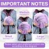 2 Pieces Knot Ball Pillows Round Plush Aesthetic Cushion Pillows Soft Stress Relieving Cute Decorative Knotted Pillows for Kids Bed Sofa Bedroom Decor (Light Purple, 10.6 Inches) view 2