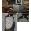 ARZARF Indoor Fountain Water Buddha Statue Desktop Ornament Fountain Living Room Office Study Decoration Lucky Waterscape Decoration Meditation Fountain view 4