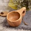Finland sty1e handcrafted Portable Mug , Wooden Cup , Drinking Cup for Coffee Tea Milk , Travel Camping Mugs for Home Restaurest , Takeaway Coffee Cup for Hot Drinks , Wooden Finnish Cup Mug Finland view 4