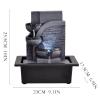 ARZARF Indoor Fountain Simple Office Circulating Water Ornaments Desktop Decoration Lucky Fountain Landscape Living Room Fortune Feng Shui Wheel Ball Meditation Fountain view 2