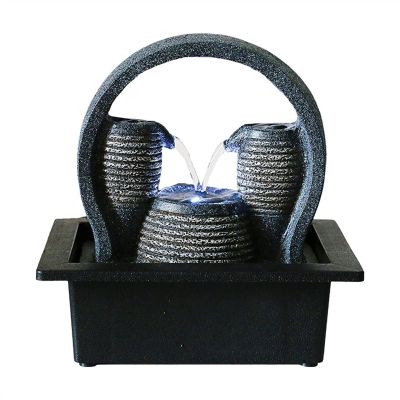 ARZARF Indoor Fountain Living Room Running Water Lucky Simple Decoration Decoration Office Living Room Dining Table Fountain Feng Shui Ball TV Cabinet Desktop Fountain Meditation Fountain