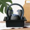 ARZARF Indoor Fountain Living Room Running Water Lucky Simple Decoration Decoration Office Living Room Dining Table Fountain Feng Shui Ball TV Cabinet Desktop Fountain Meditation Fountain view 3