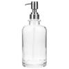 Clear Soap Dispenser with Pump Refillable Manual Soap Dispenser Lotion and More Modern Transparent Design for Kitchen and Bathroom Use view 1