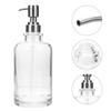 Clear Soap Dispenser with Pump Refillable Manual Soap Dispenser Lotion and More Modern Transparent Design for Kitchen and Bathroom Use view 4