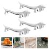 6pcs Metal Dog Chopsticks Holder Cute Animal Design Keeps Tableware Clean Organized for Home Restaurant and Dining Tables view 4
