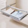 Closet Organizer Rack For Pants And Coat - Adjustable Clothing Organizer Holder, Pull Out Closet Basket, Wardrobe Storage Organizer, Telescopic Fireplace Drawer For Kitchen ( Size : 46.4*45.6*17.2cm ) view 1