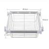 Closet Organizer Rack For Pants And Coat - Adjustable Clothing Organizer Holder, Pull Out Closet Basket, Wardrobe Storage Organizer, Telescopic Fireplace Drawer For Kitchen ( Size : 46.4*45.6*17.2cm ) view 2