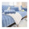 Amposei Thick Rabbit Plush Sofa Cushion, Non-Slip Universal Sofa Cover, Super Soft Faux Fur Throw Pillow Cover, Furniture Protector Fluffy Couch Cushion Slipcover (Light Blue, Pillowcase 18x18 in) view 1