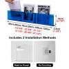 ZIMGOD Hanging Magazine Holder for Wall, Acrylic Literature Display Rack Blue, Transparent Magazine Storage Stand, Waiting Room Catalog Organizer Racks (Size : 80cm/31.5") view 4