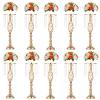 NUPTIO 10 Pcs Wedding Vase & 10 Pcs Artificial Flowers Set for Wedding Centerpieces for Tables view 1
