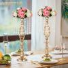 NUPTIO 10 Pcs Wedding Vase & 10 Pcs Artificial Flowers Set for Wedding Centerpieces for Tables view 2