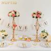 NUPTIO 10 Pcs Wedding Vase & 10 Pcs Artificial Flowers Set for Wedding Centerpieces for Tables view 3