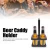 Beer Caddy,2-bottle Foldable drink Holder,Beer Bottle Caddy,Safe And Easy Transport,Beer Bottle Case Drinking Gadgets Hand Fit,Best Beer Lover Gifts for Men(Black) view 4
